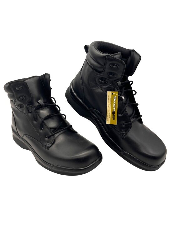 SmartGrip by Aetrex Other - Apex Ambulator Biomechanical Slip Resistant Black Leather Boots Mens Size 12 M